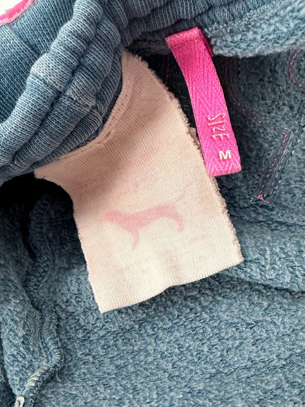 Vintage Y2K Pink Spellout Low Rise Micro Booty Shorts Medium FLAWS
